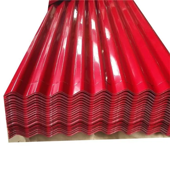 Building Material Corrugated PPGI Q235B Galvanized Prepainted Steel Roofing Plate 