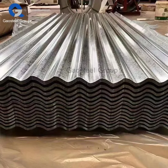Galvanized Steel Corrugated Roofing Sheet Gi Zinc Coated Steel Plate Factory Price 