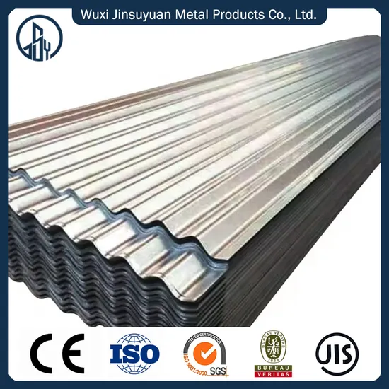 Cold Rolled Stock Roofing Metal Building Material Corrugated Sheet Galvanized Steel Hot Plate 