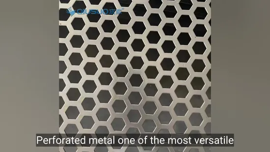 Corrugated Perforated Metal Plates Can Be Customized for Arbitrary Patterns 
